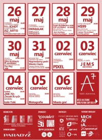 Plakat - Tydzień z&nbsp;architekturą, Poznań, Grupa Paradyż