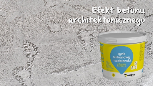 Betonowa ewolucja z modelarskim tynkiem weber.pas modelino C